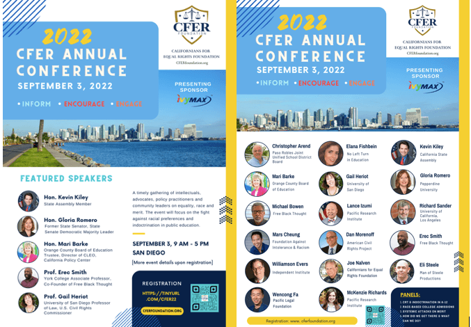 Settlement Rep at CFER’s First Annual Conference, San Diego, CA, September 3, 2022